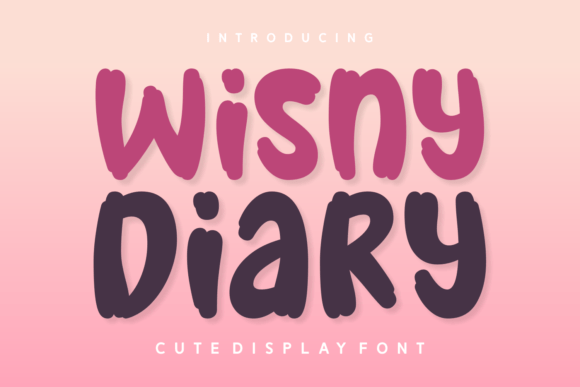 Wisny Diary: A Friendly Chubby Display Font for Small Business Branding
