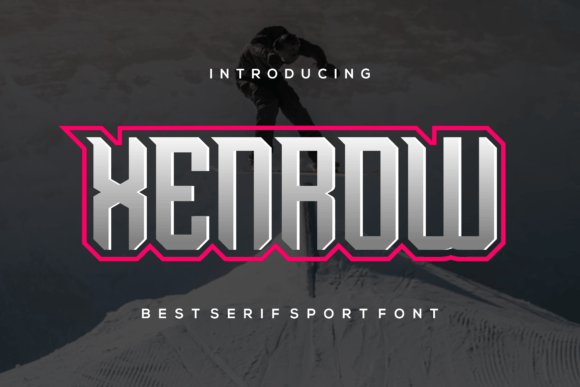 Xenrow Display Font for Modern Digital Branding